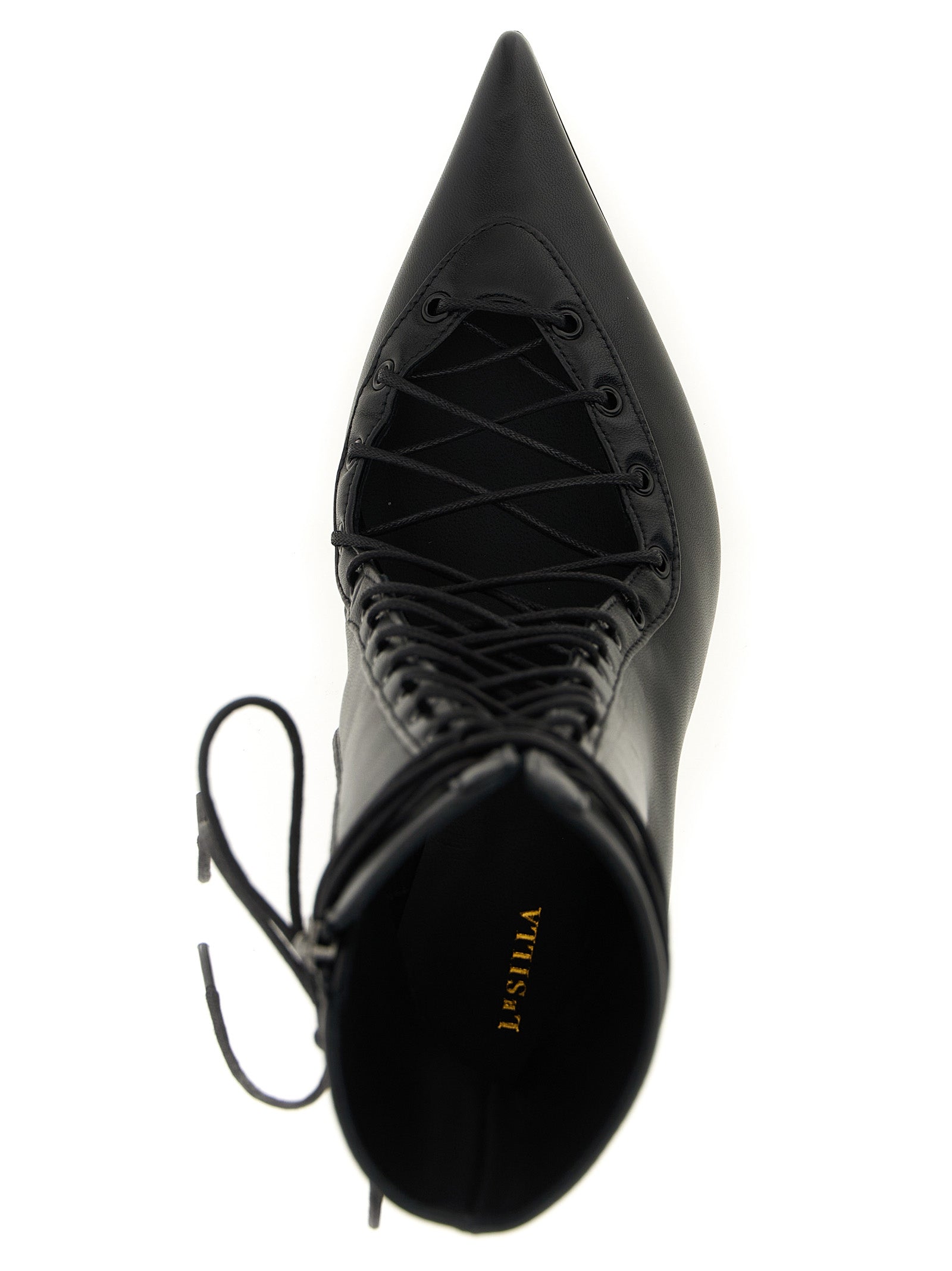 LE SILLA Schwarze Stiefeletten aus Lammleder