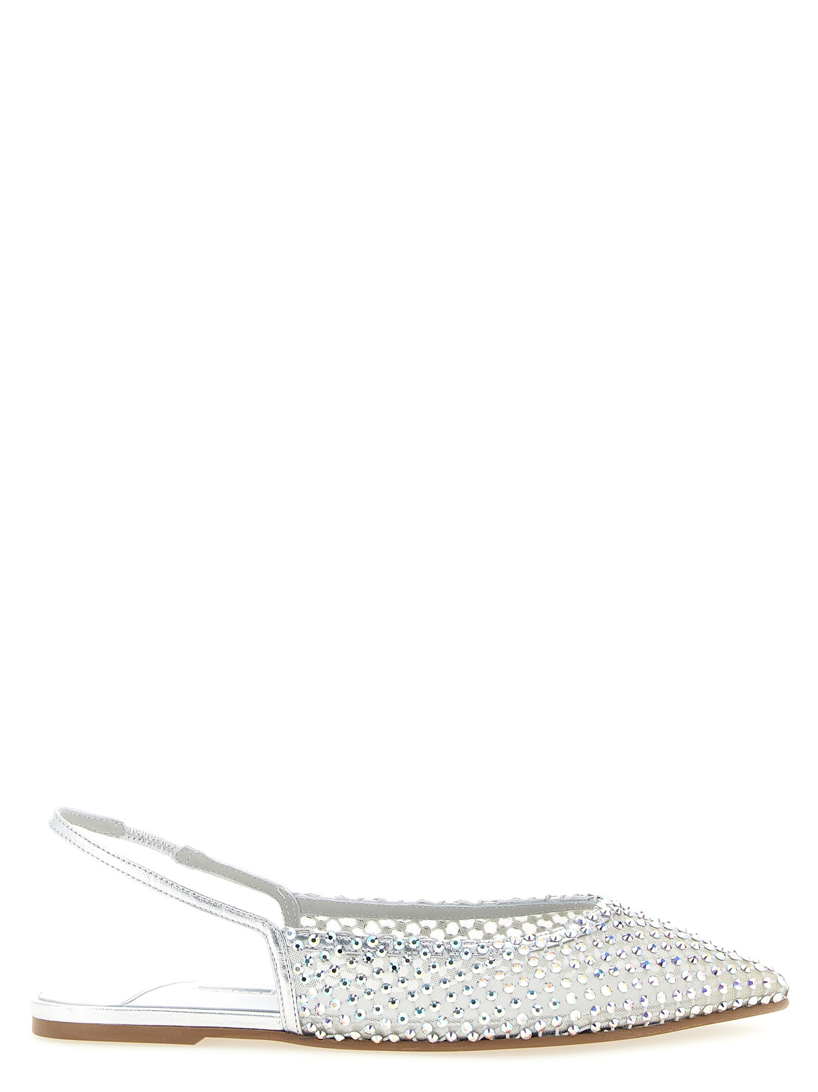 LE SILLA Silberne Ballerinas aus Polyester