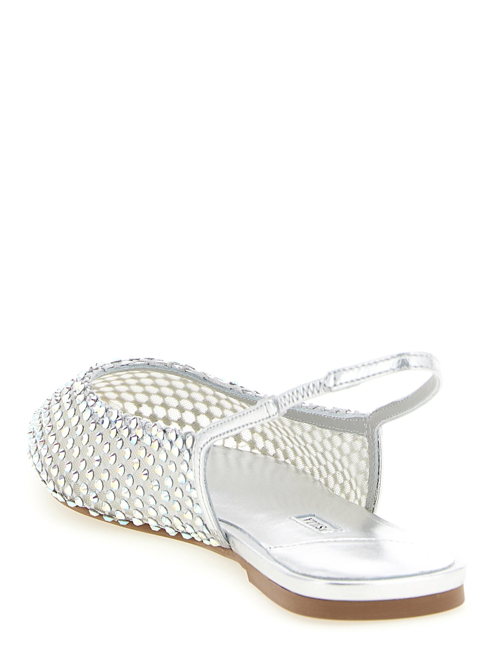 LE SILLA Silberne Ballerinas aus Polyester