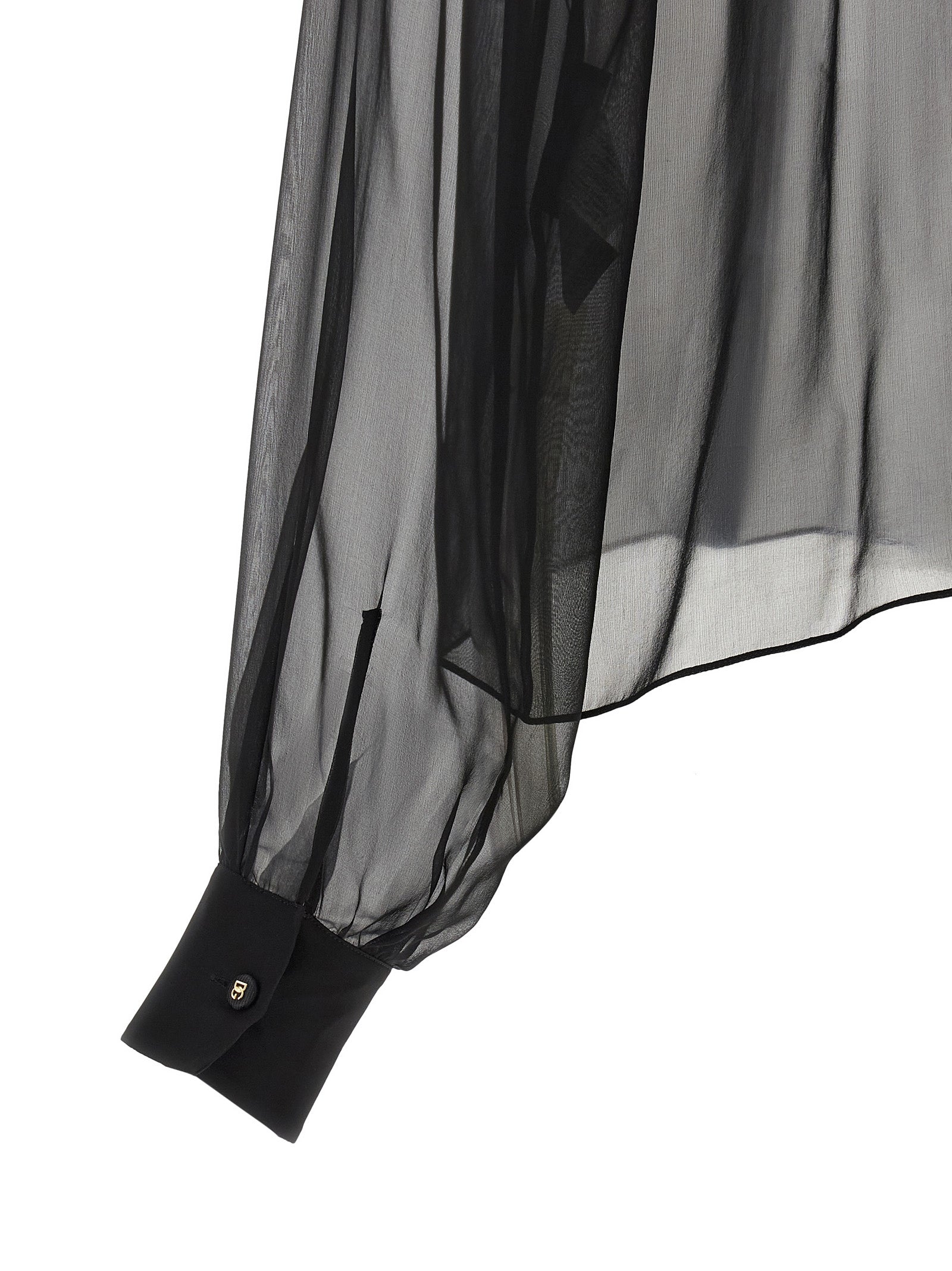 Dolce & Gabbana Schwarze Seidenbluse