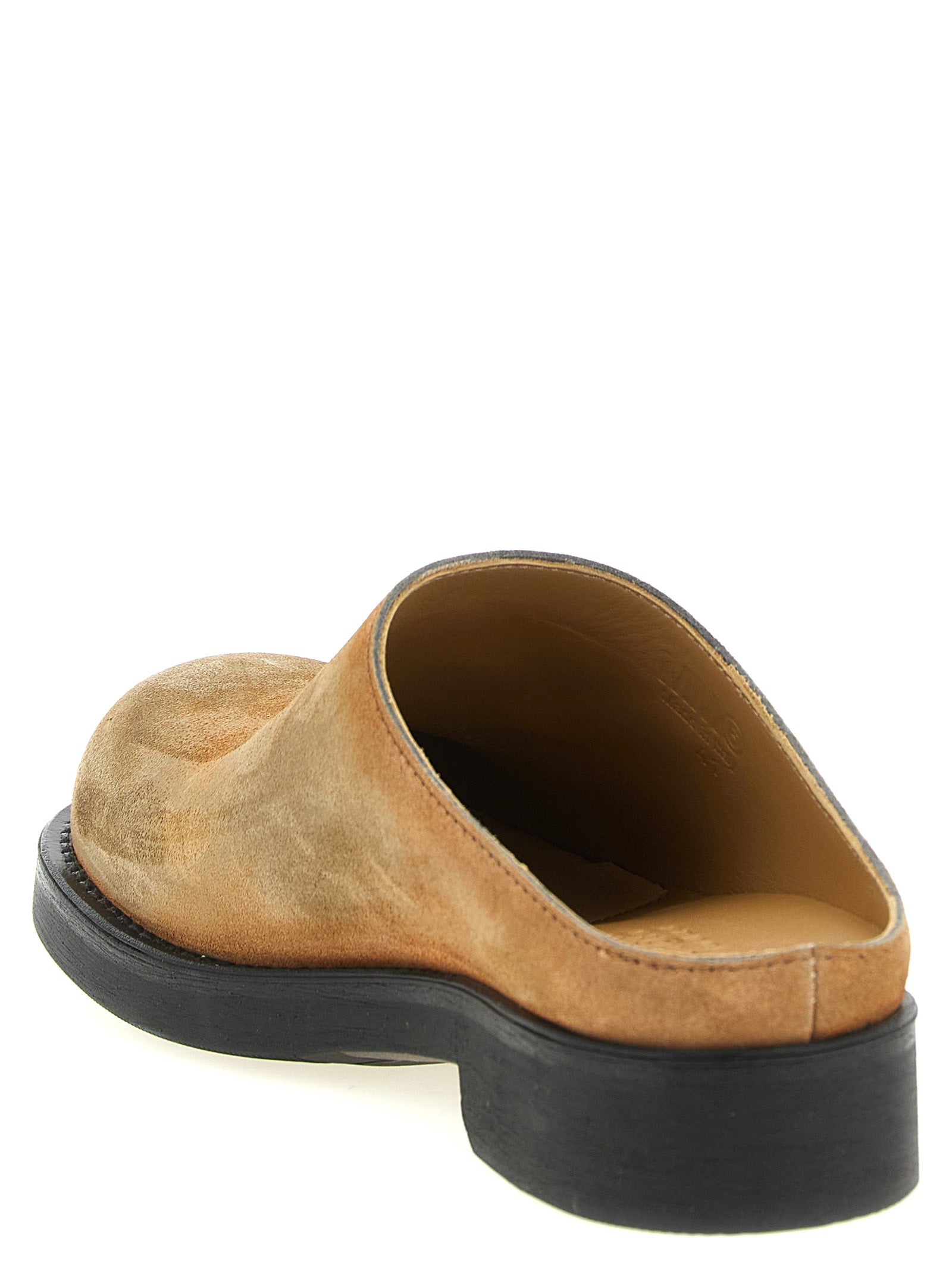 MM6 Maison Margiela Mules aus beigem Rindsleder