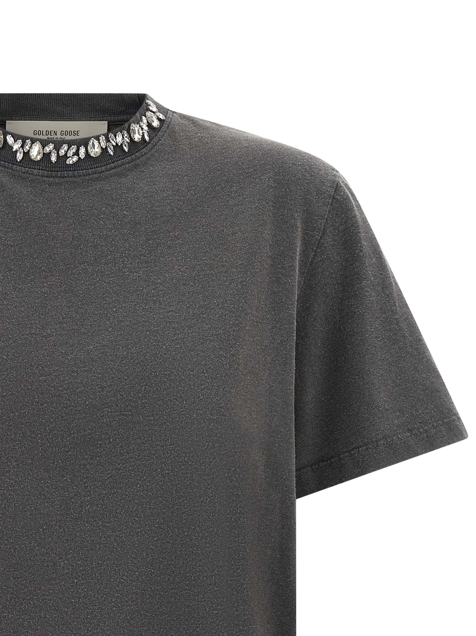 Golden Goose Graues Baumwoll-T-Shirt