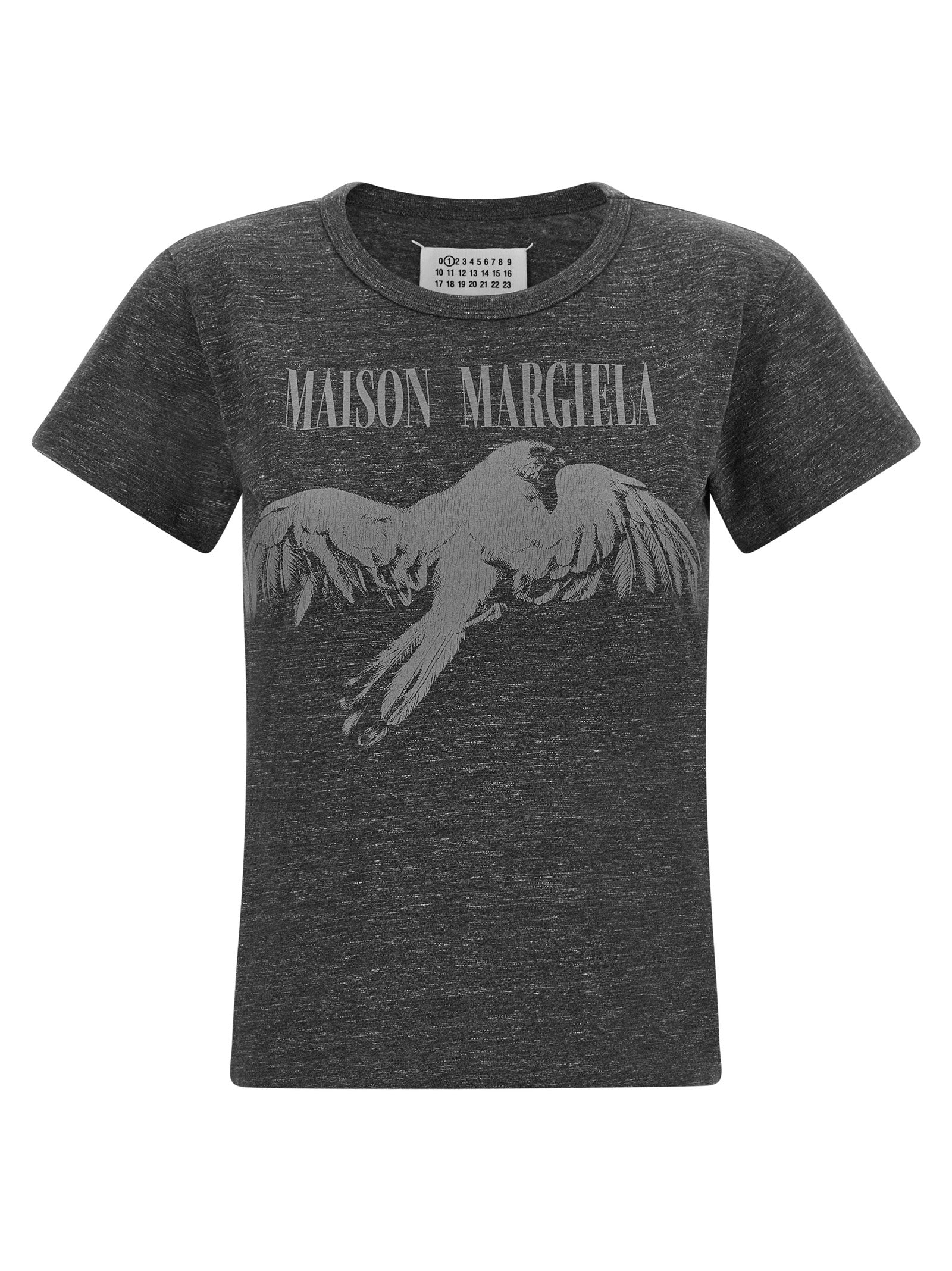 Maison Margiela Graues Baumwoll-T-Shirt
