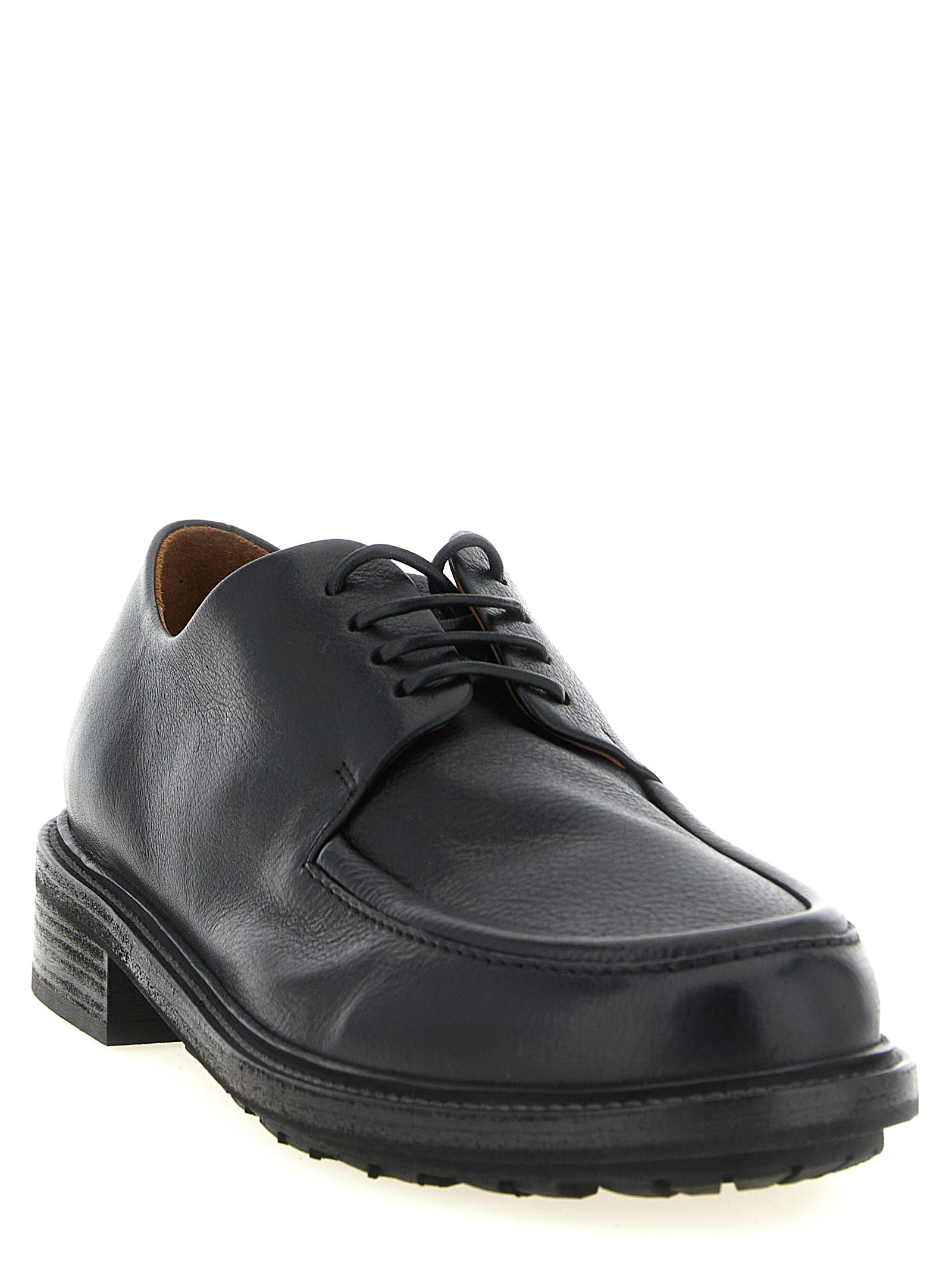 Marsell Schwarze Oxford- und Derby-Schuhe aus Kalbsleder