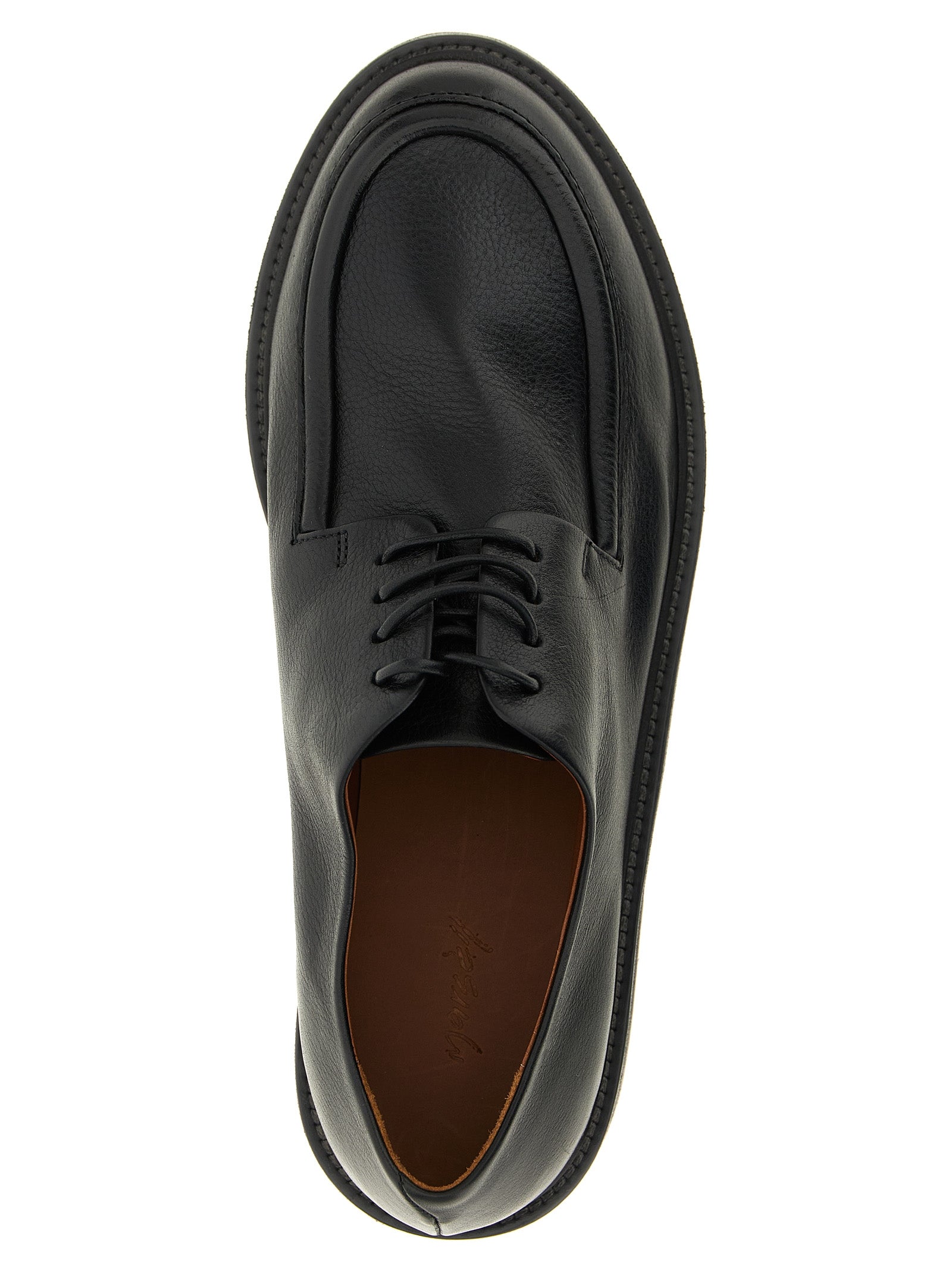 Marsell Schwarze Oxford- und Derby-Schuhe aus Kalbsleder