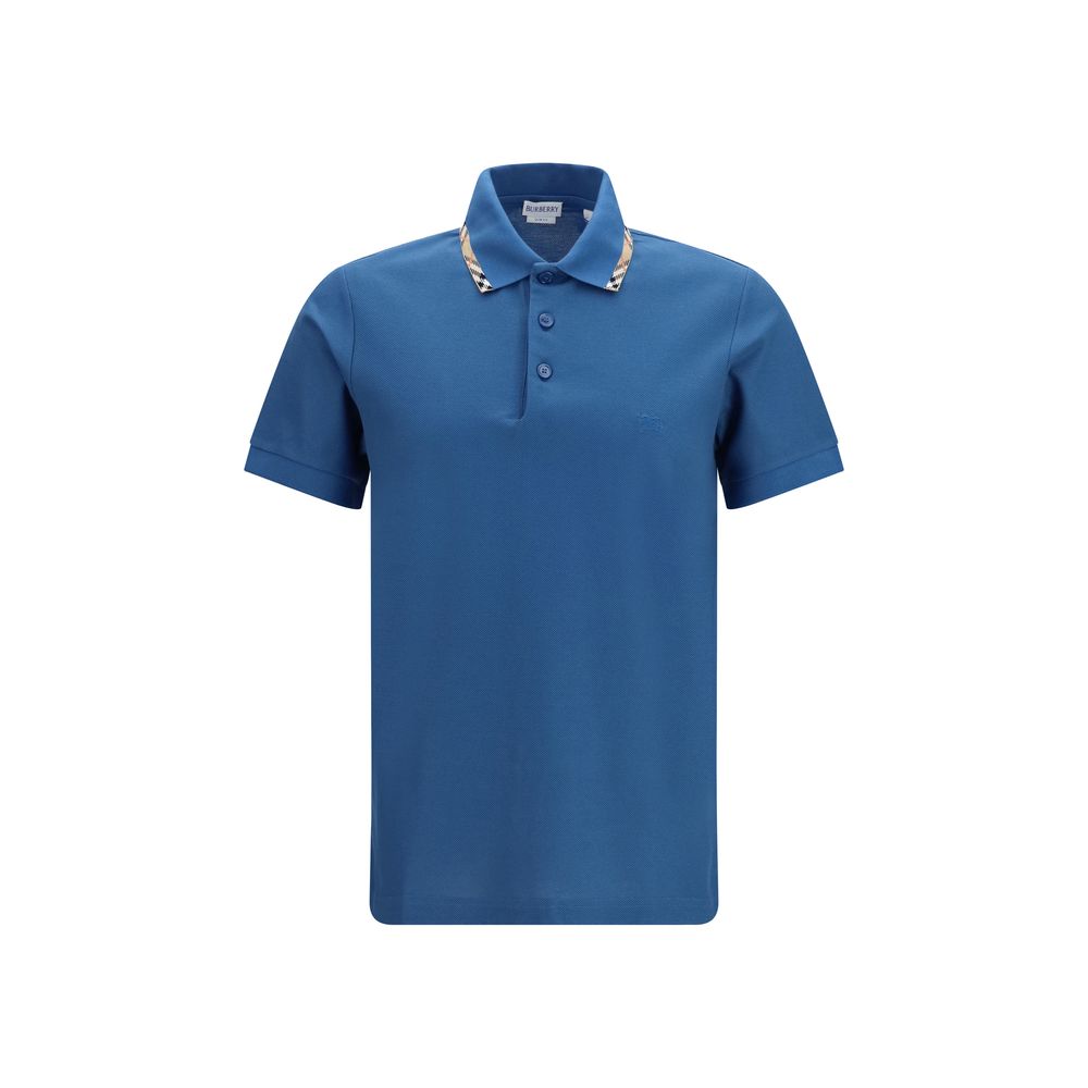 Burberry Blaues Baumwoll-Polohemd