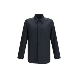 Gucci Schwarze Polyamid-Jacke in voller Länge