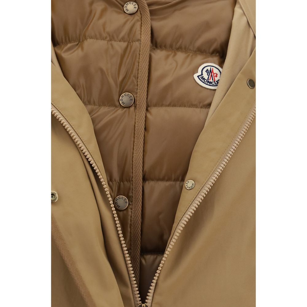 Moncler Beige Polyamide Shell Jacke