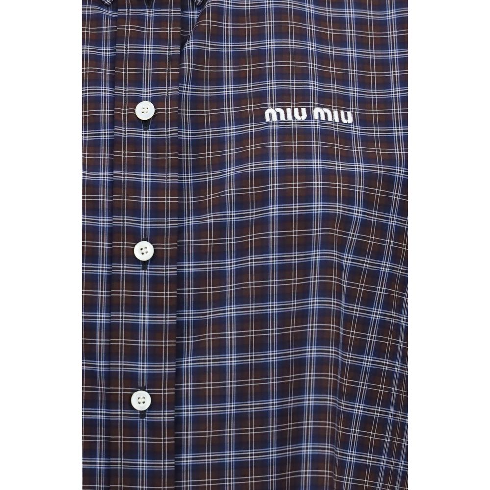 Miu Miu Mehrfarbiges Hemd aus Baumwolle mit Muster