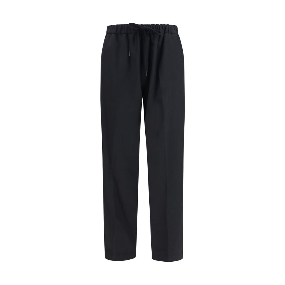 MM6 Schwarze Freizeithose aus Polyester