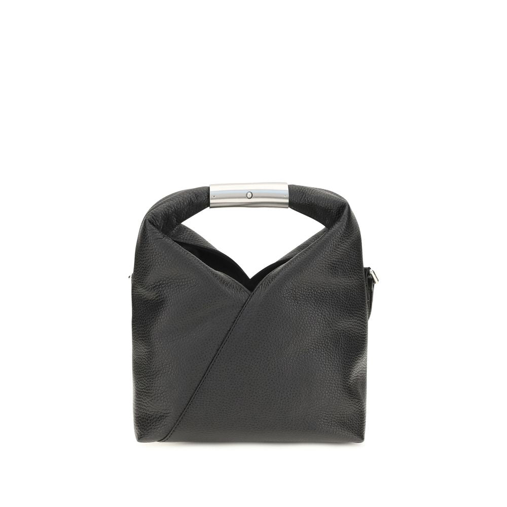 MM6 Schwarze Bos Taurus Kalbsleder Schultertasche
