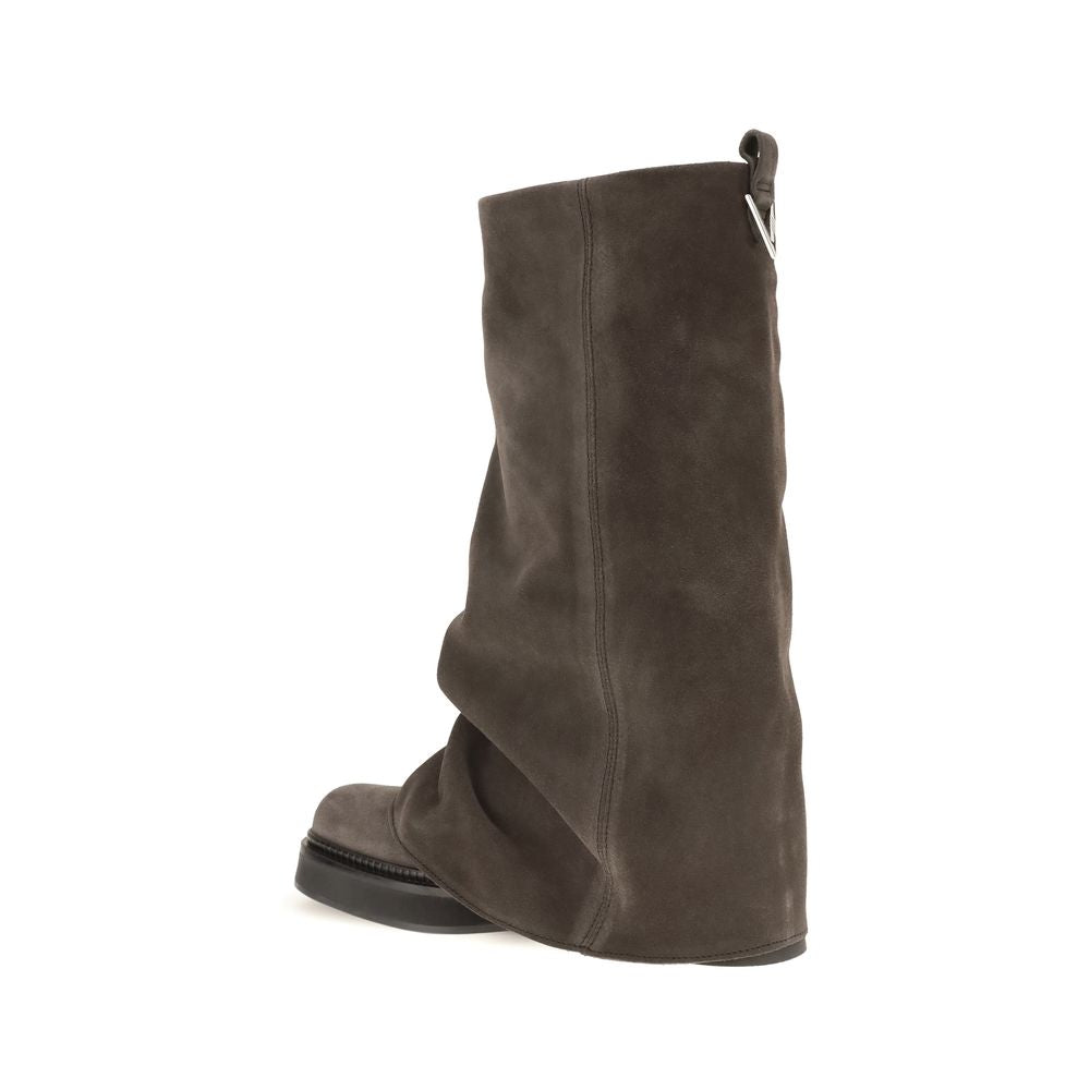 The Attico Braune Kalbsleder Bos Taurus Stiefel