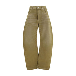 The Attico Braune Baumwolljeans Denim