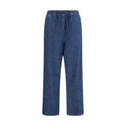 Valentino Garavani Blaue Freizeithose aus Polyester