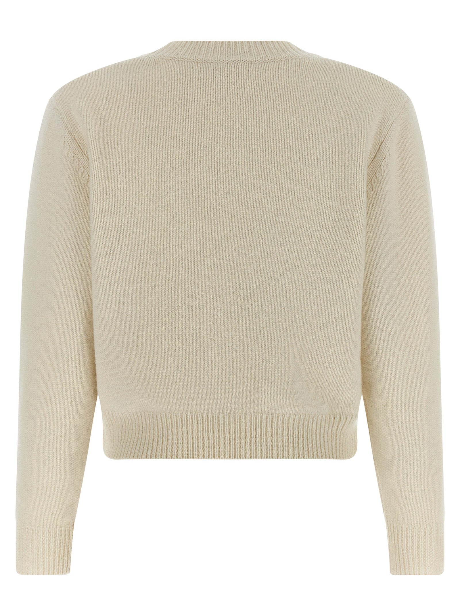 A.P.C. Weiße Wollstrickjacke