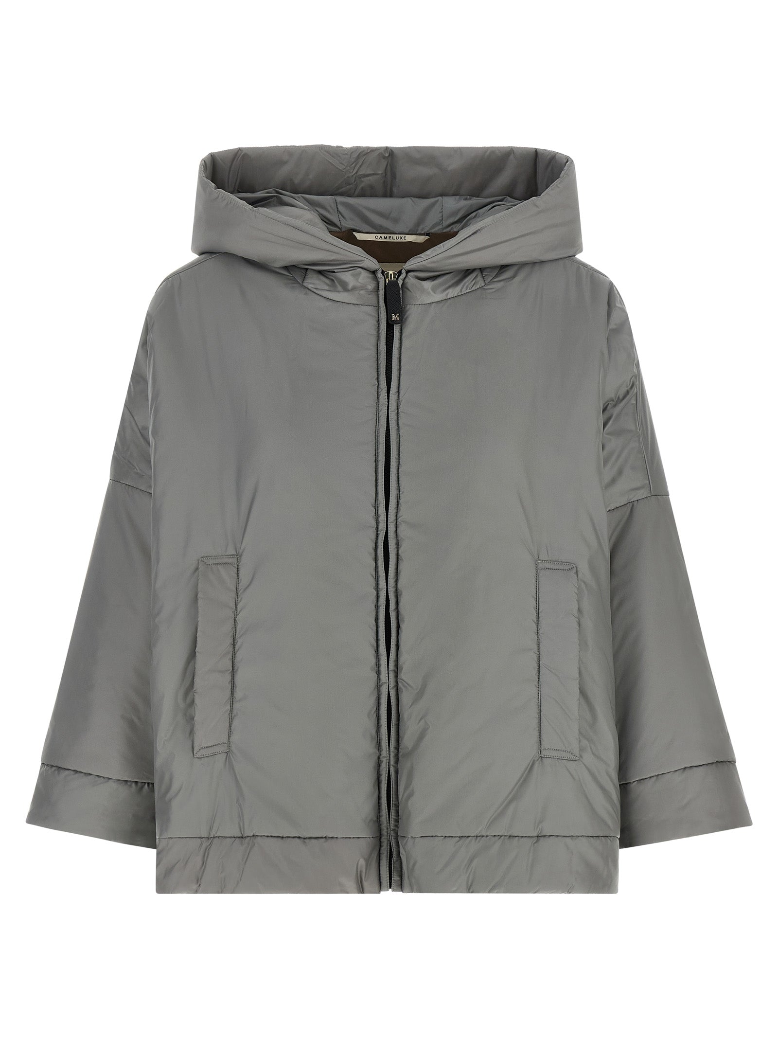 Max Mara Graue Shell-Jacke aus Polyester