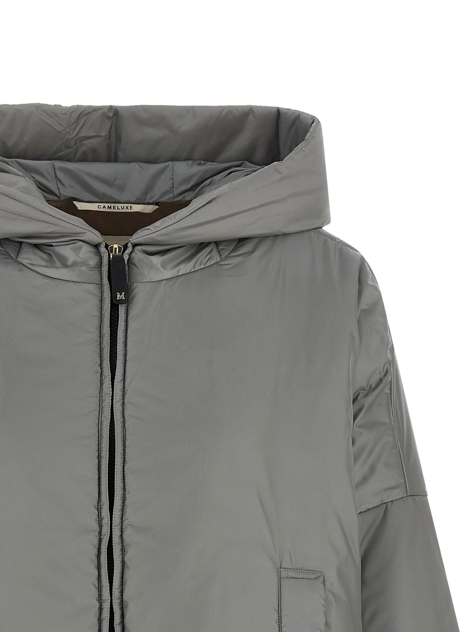 Max Mara Graue Shell-Jacke aus Polyester