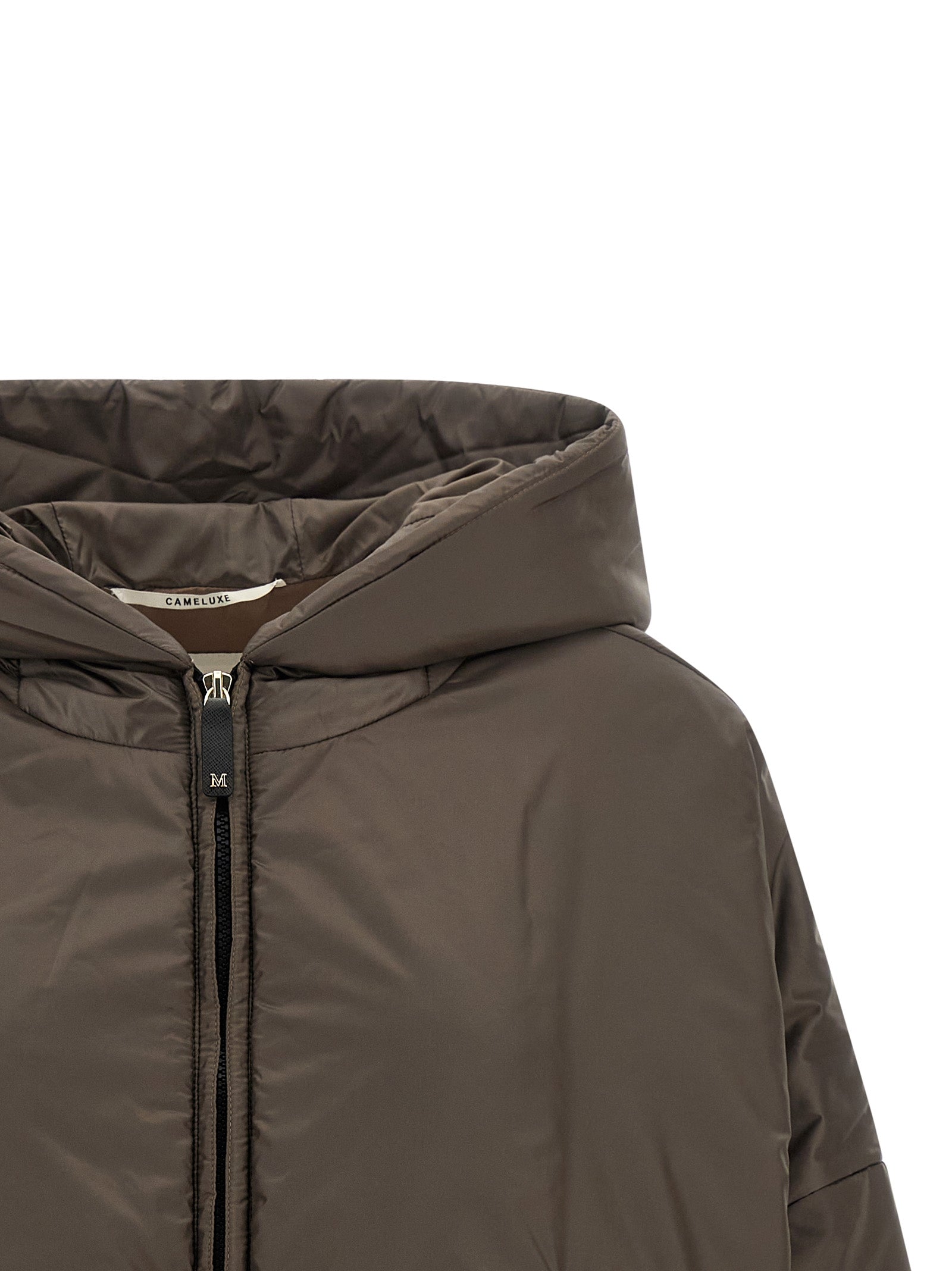 Max Mara Braune Shell-Jacke aus Polyester