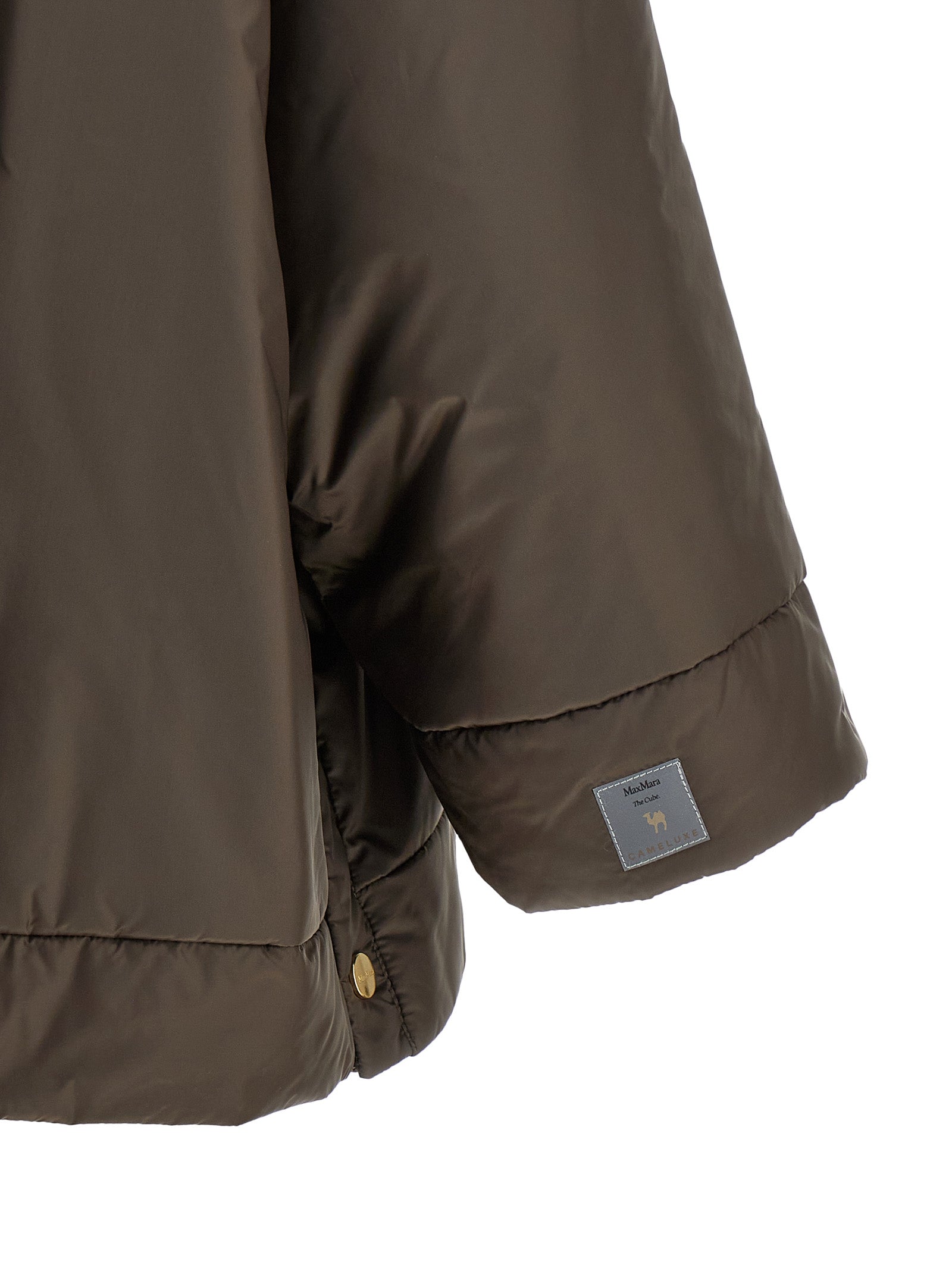 Max Mara Braune Shell-Jacke aus Polyester