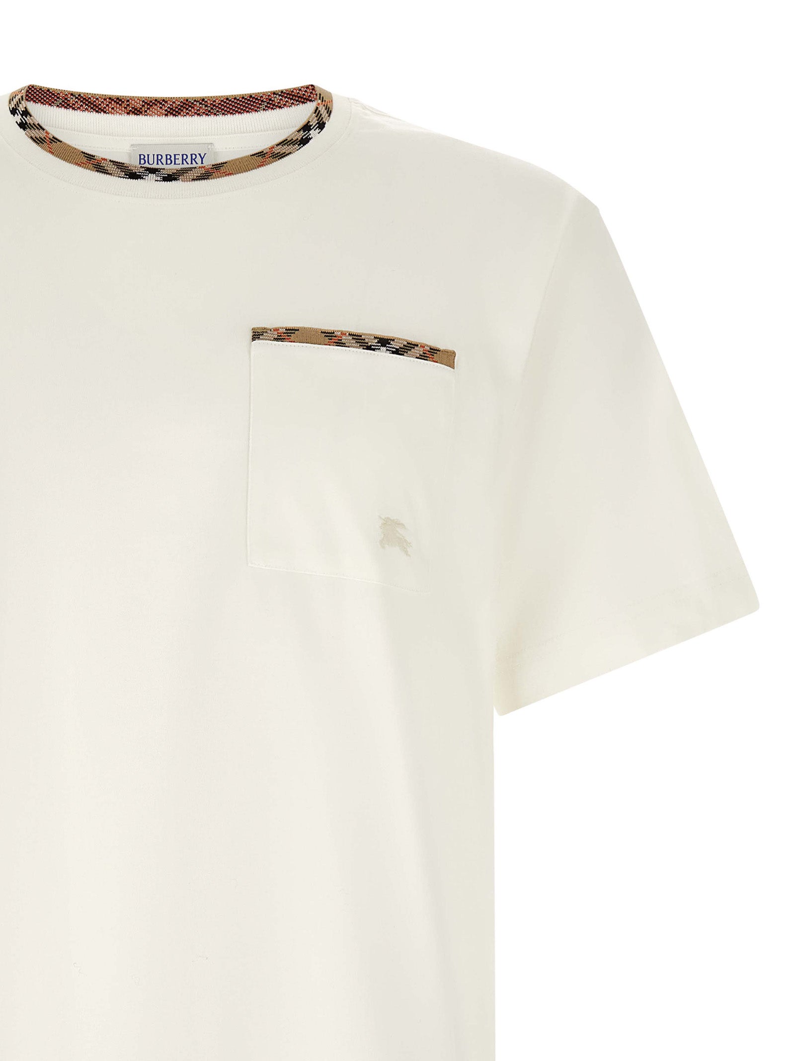 Burberry Weißes Baumwoll-T-Shirt