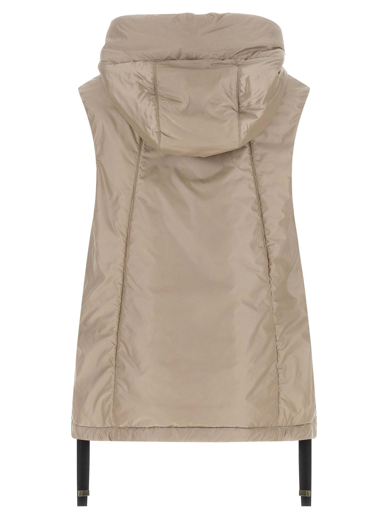 Max Mara Beige Polyester Ärmellose Jacke