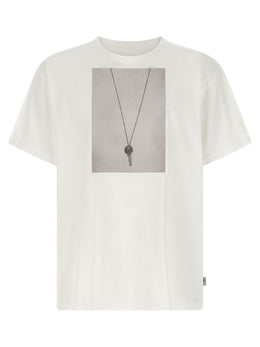 MM6 Maison Margiela Weißes Baumwoll-T-Shirt