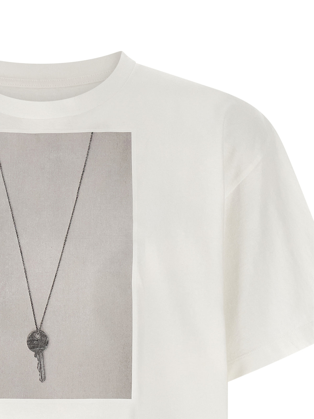 MM6 Maison Margiela Weißes Baumwoll-T-Shirt