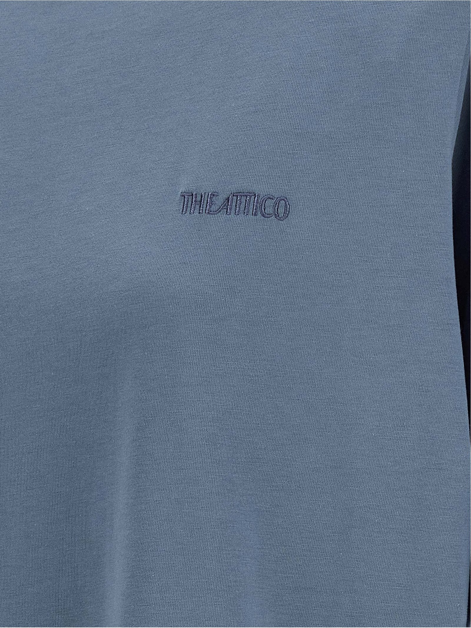 The Attico Blaues Baumwoll-T-Shirt