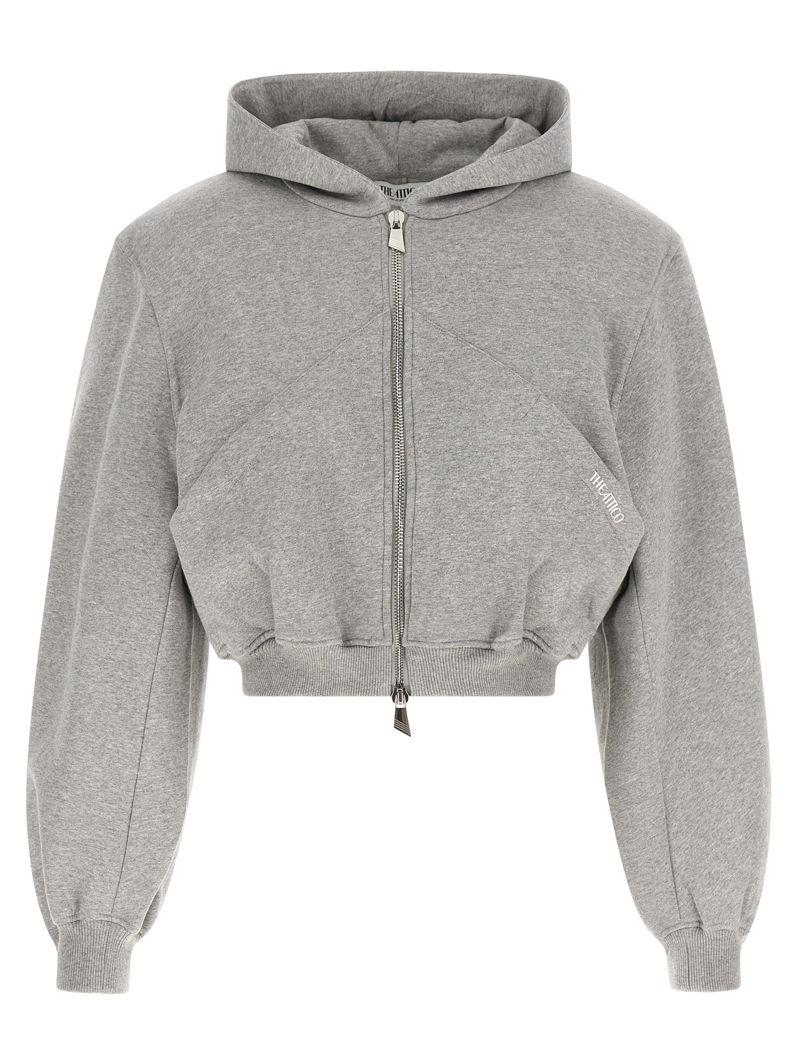 The Attico Grauer Baumwollpullover