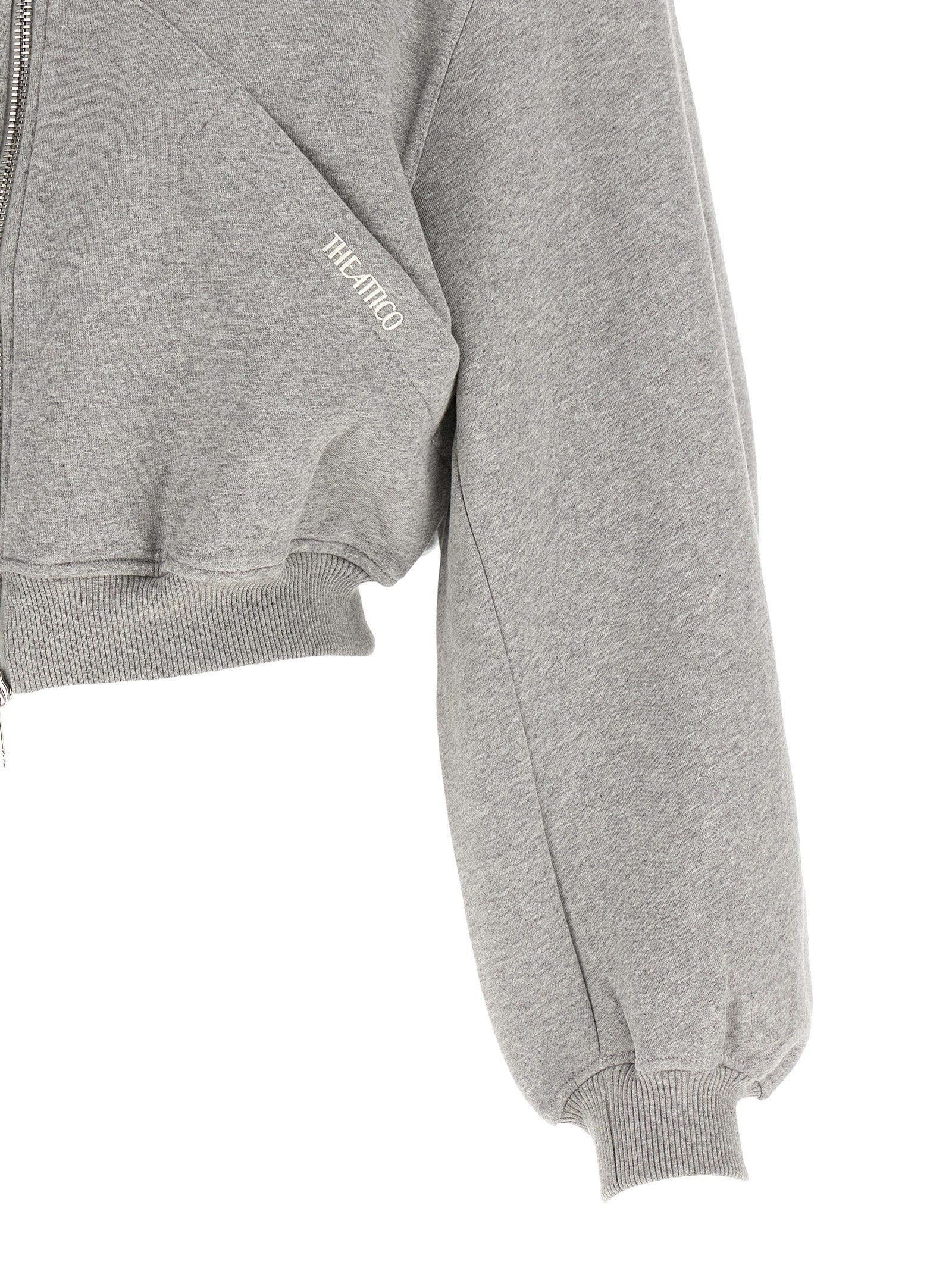 The Attico Grauer Baumwollpullover
