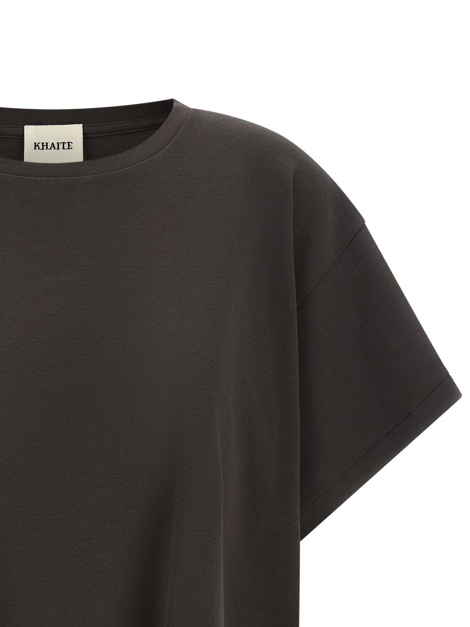 Khaite Graues Baumwoll-T-Shirt