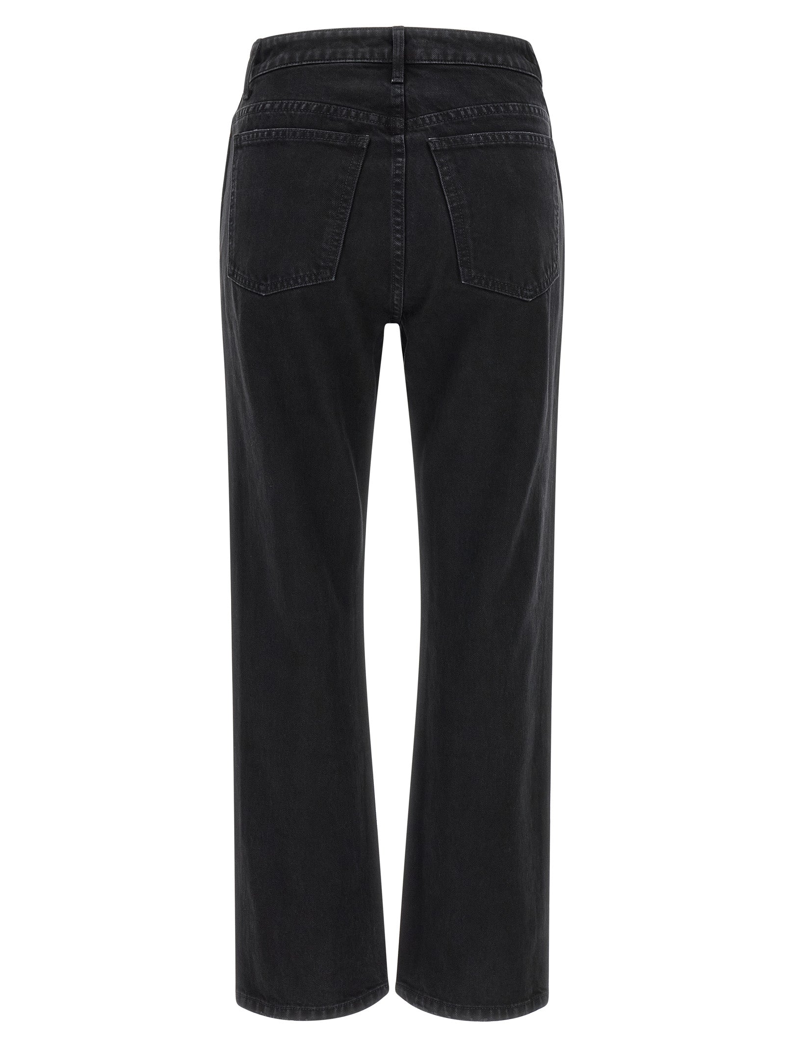 Khaite Schwarze Baumwoll-Schlagjeans