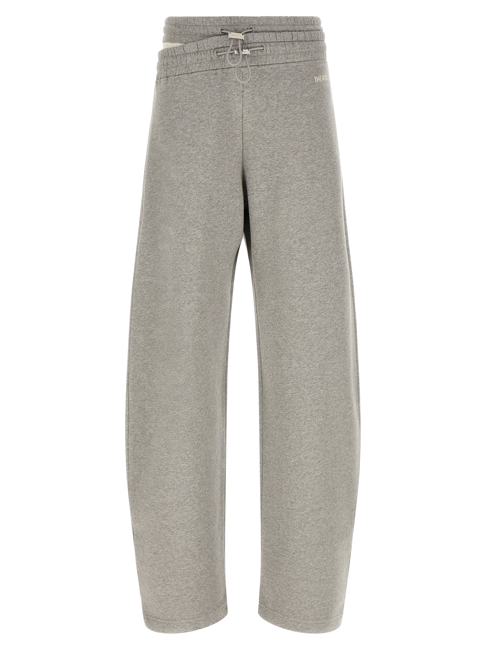 The Attico Graue Baumwoll-Freizeithose