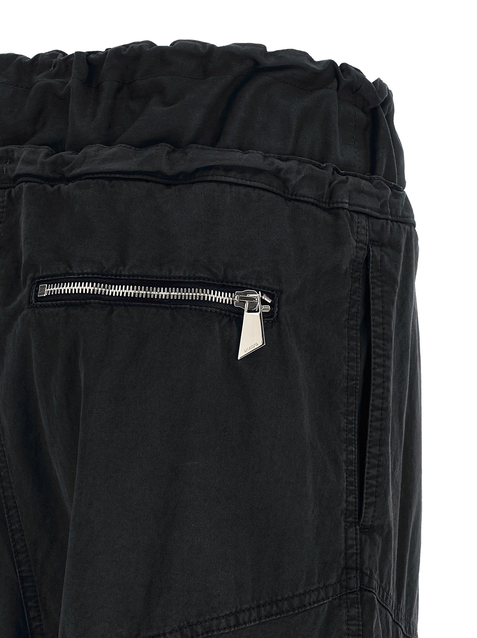 The Attico Schwarze Cargo-Hose aus Baumwolle