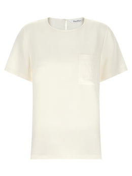Max Mara Seidenbluse in Weiß