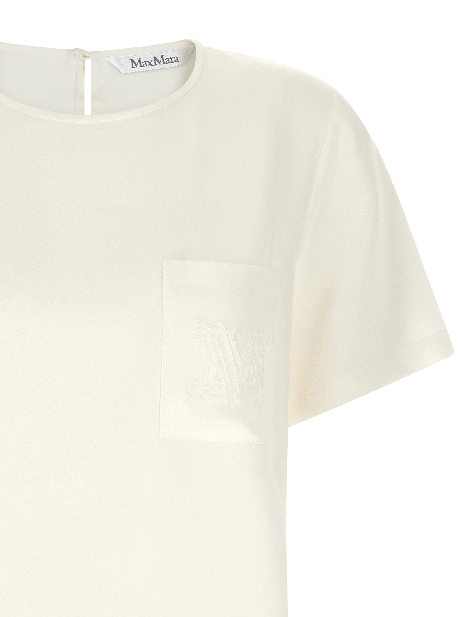 Max Mara Seidenbluse in Weiß