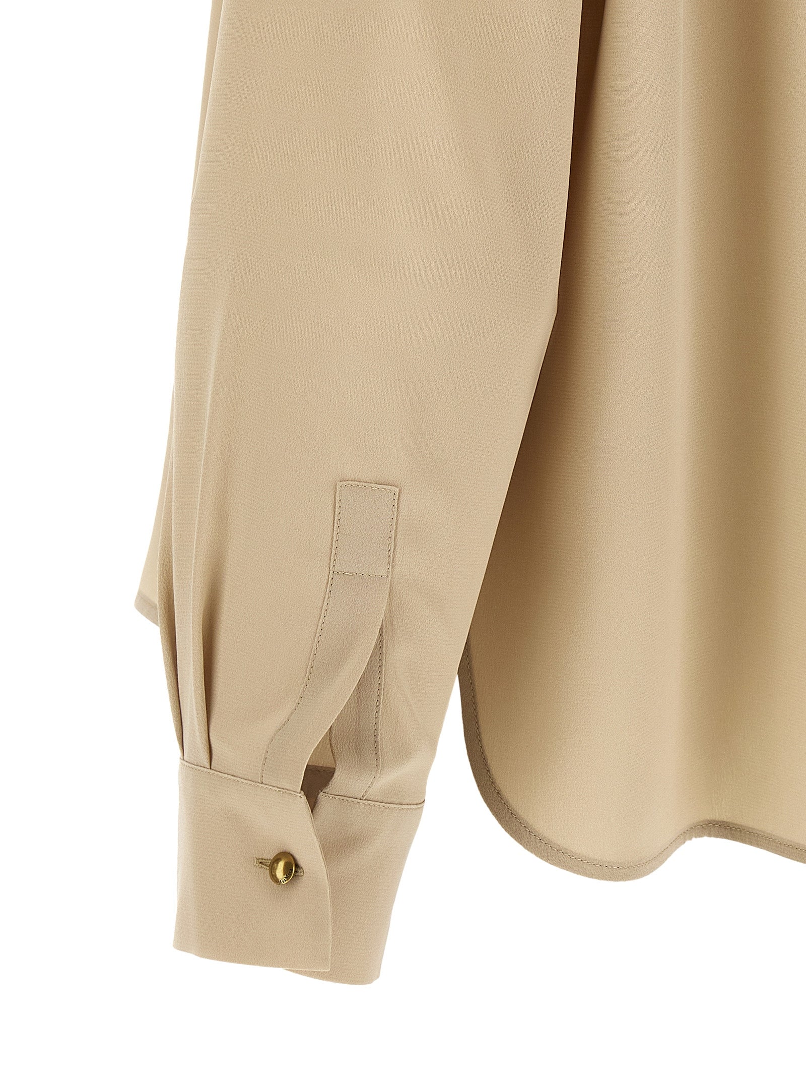 Max Mara Beige Seidenbluse