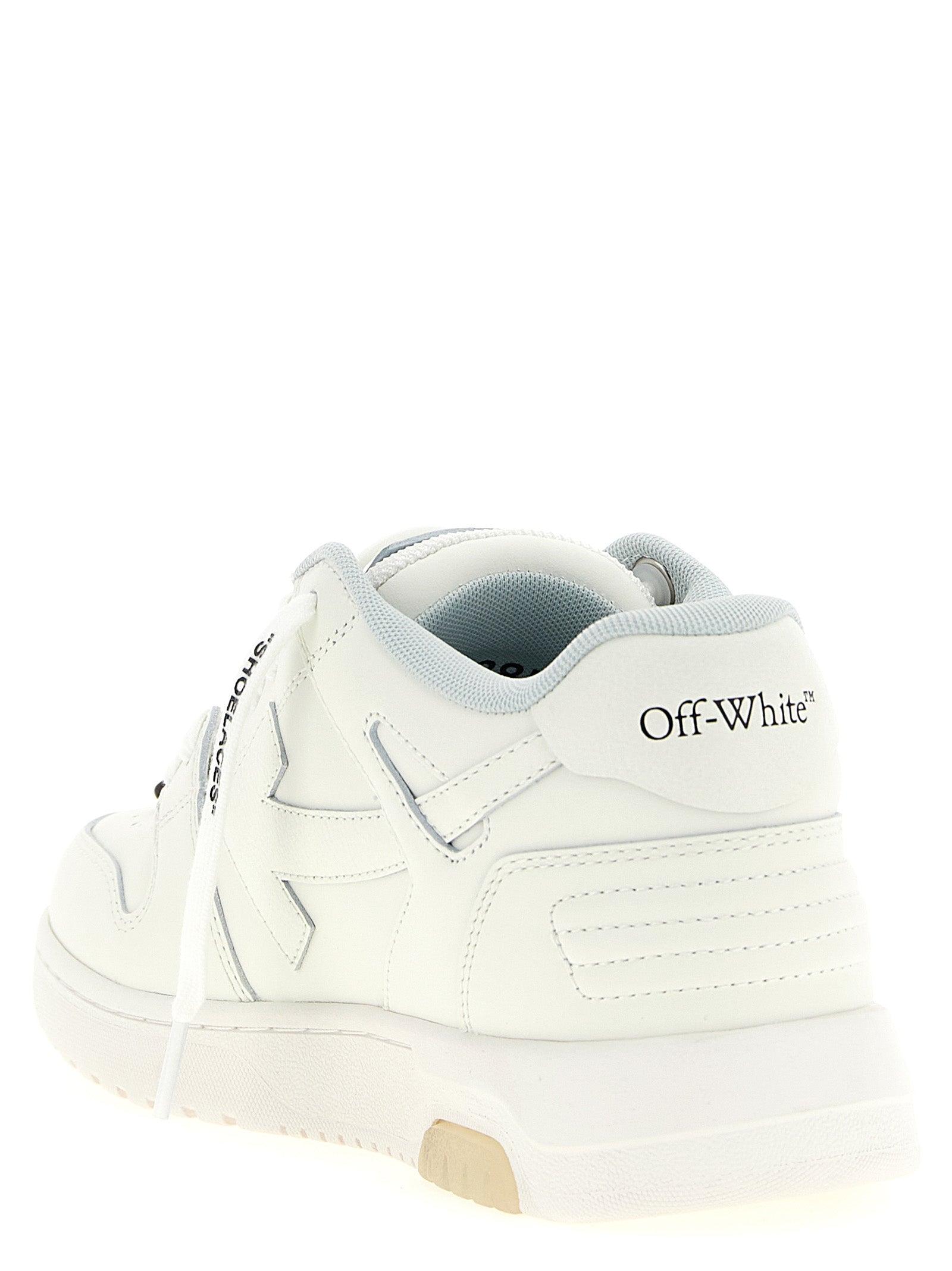 Off-White Zweifarbige Kalbsleder-Sneaker im Athletic-Stil