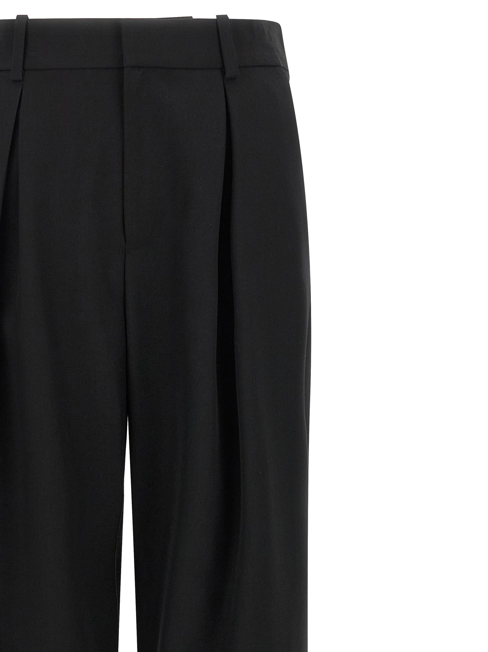 MM6 Maison Margiela Schwarze Freizeithose aus Polyester