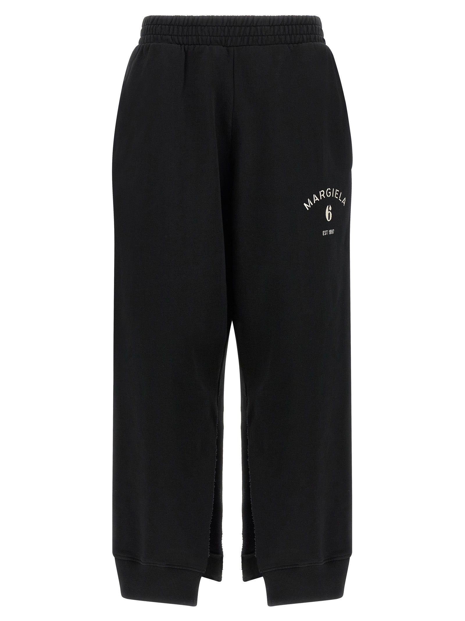 MM6 Maison Margiela Schwarze Baumwoll-Jogginghose (Trainingshose)
