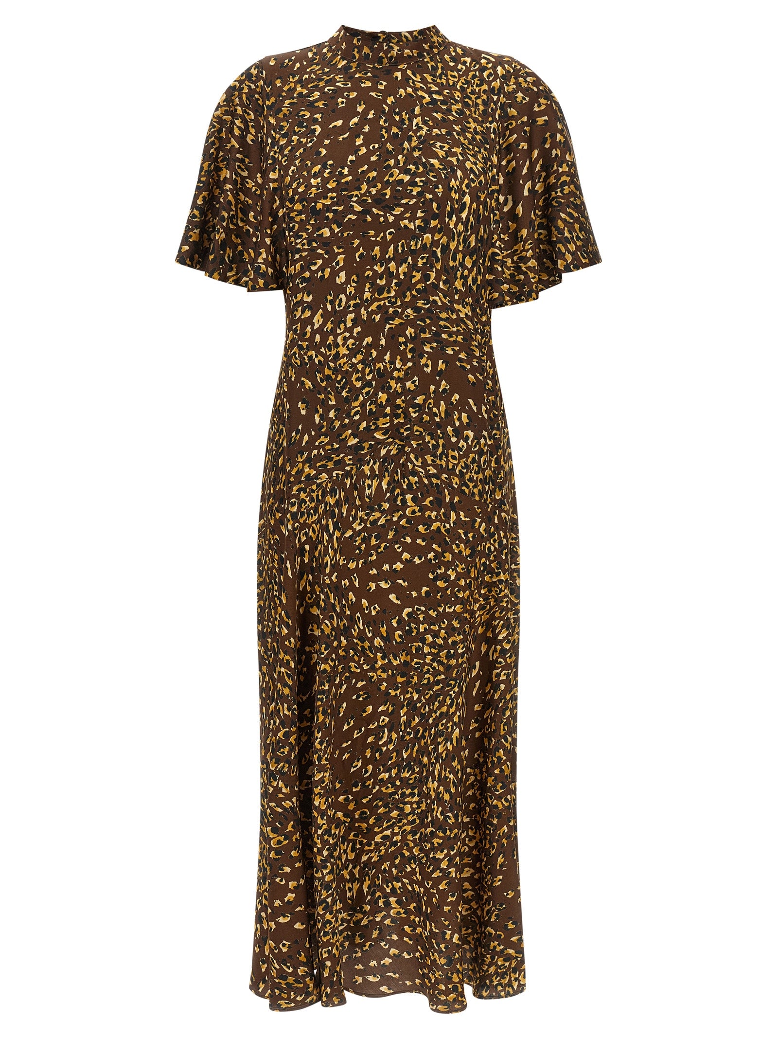 Twinset Braunes Viskose-Maxikleid