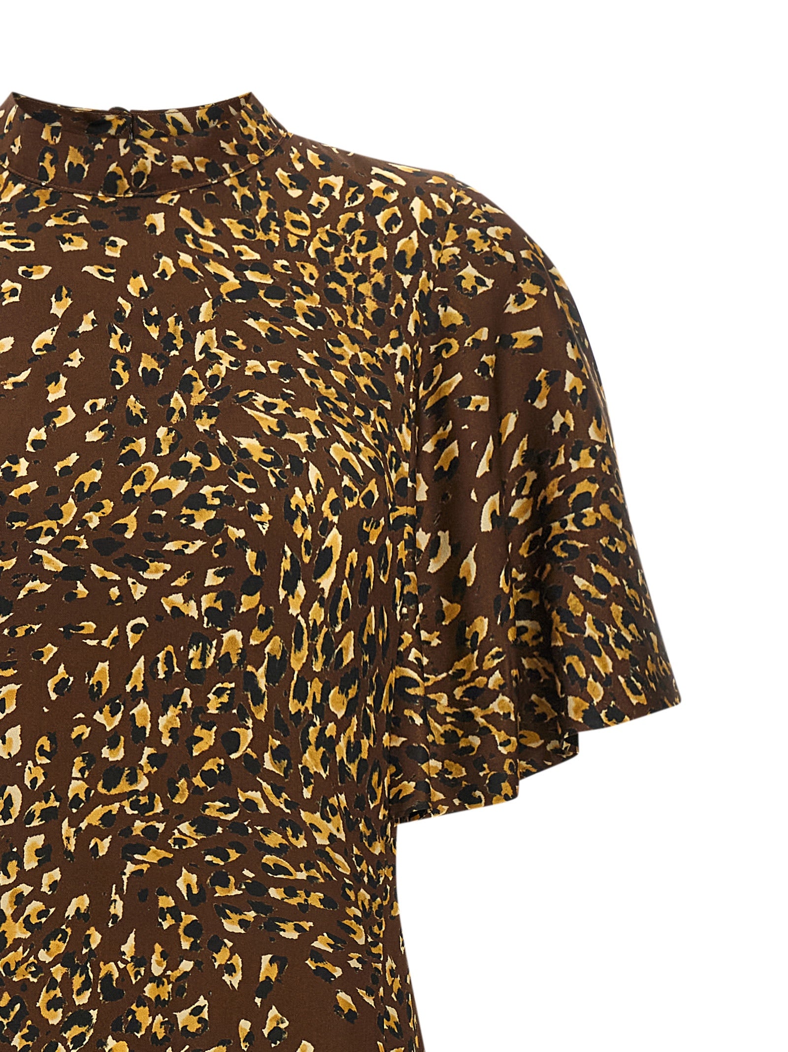 Twinset Braunes Viskose-Maxikleid