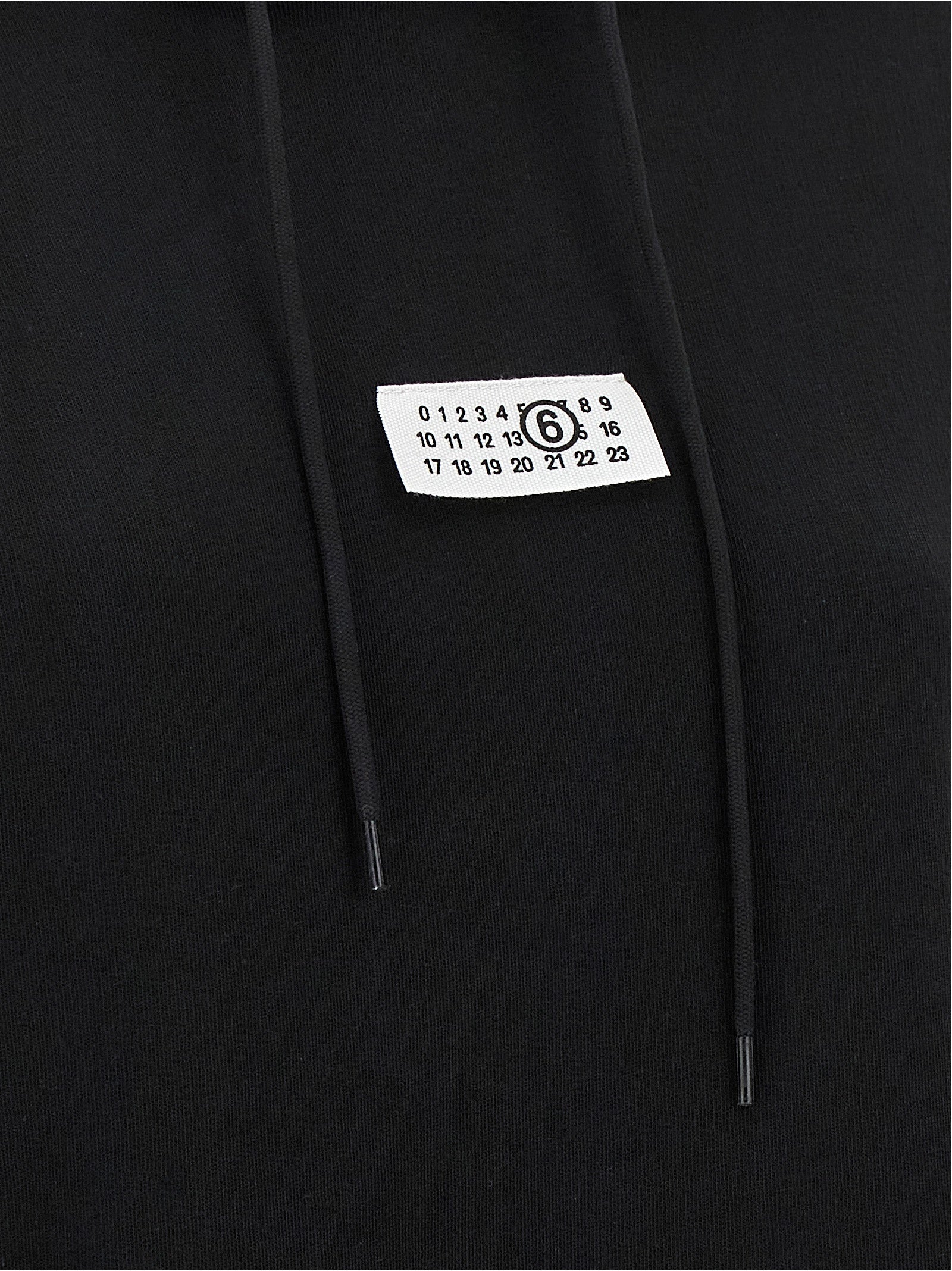 MM6 Maison Margiela Schwarzer Baumwoll-Sweatshirt