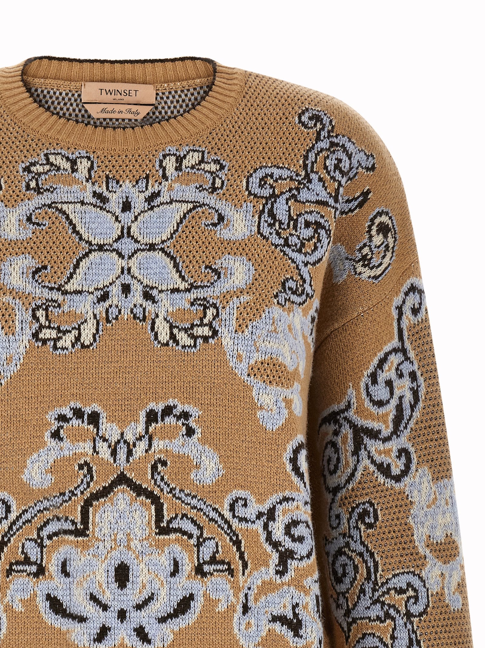 Twinset Brauner Wollcardigan