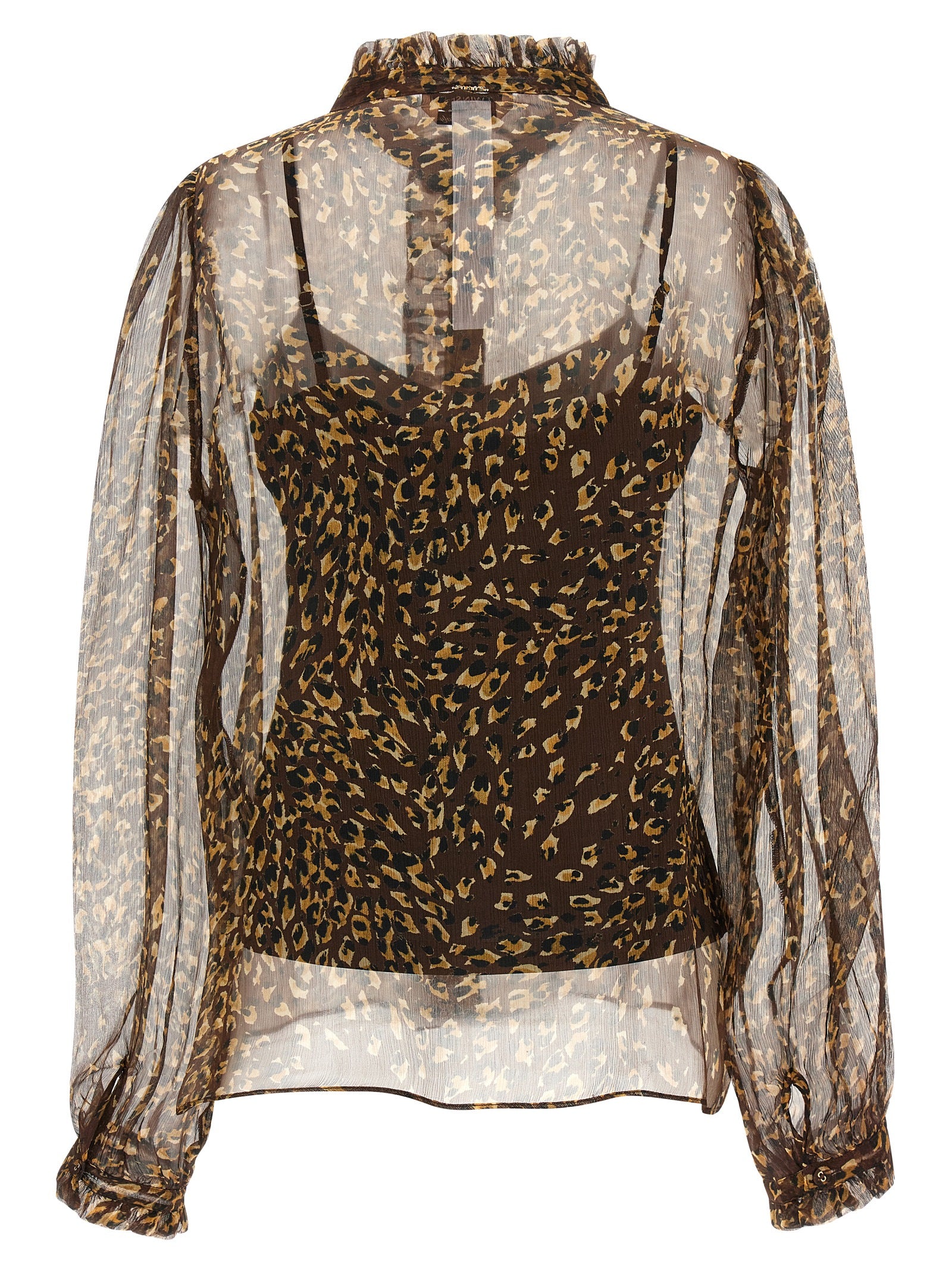 Twinset Braunes Hemd aus Polyester