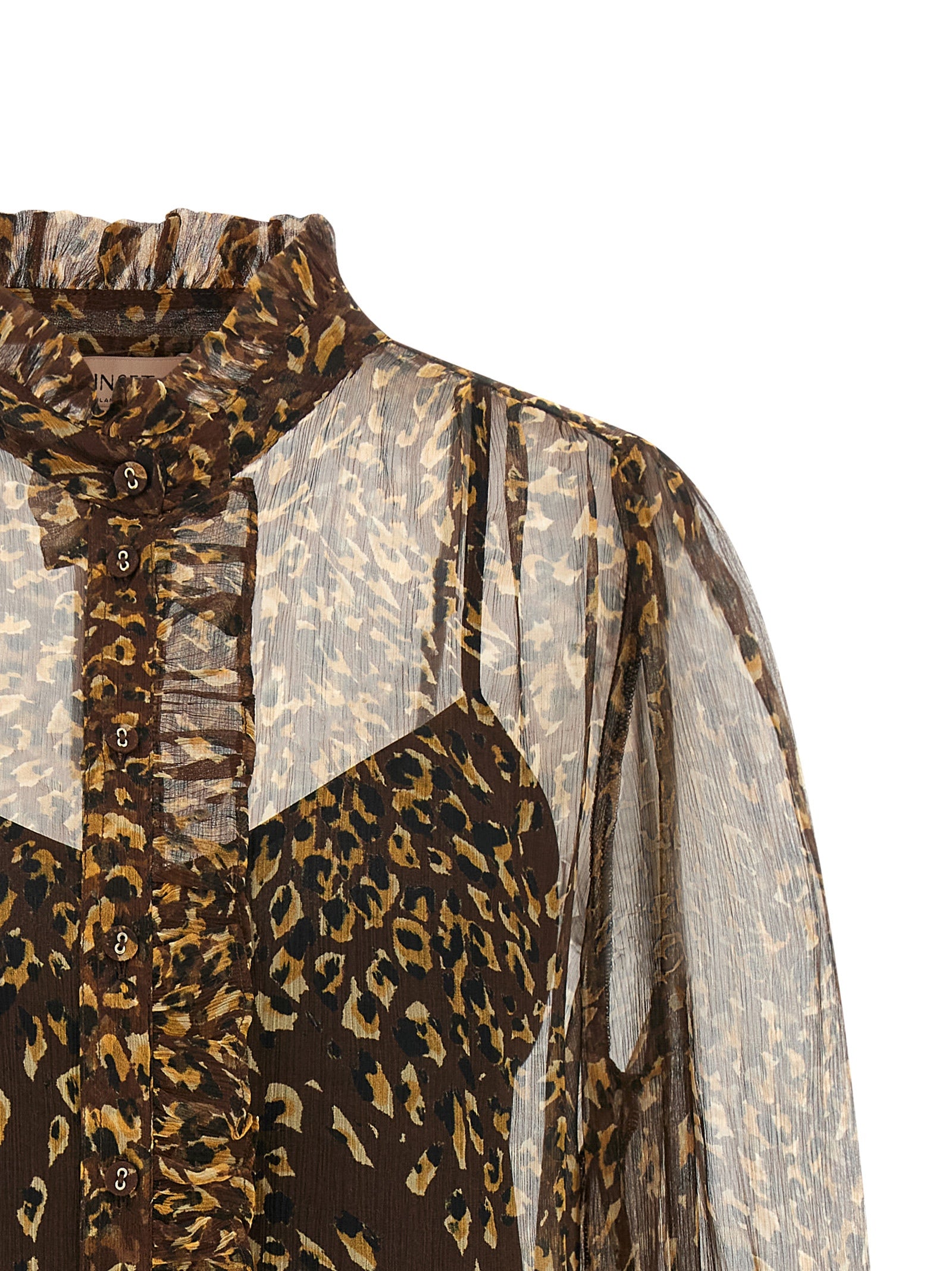 Twinset Braunes Hemd aus Polyester