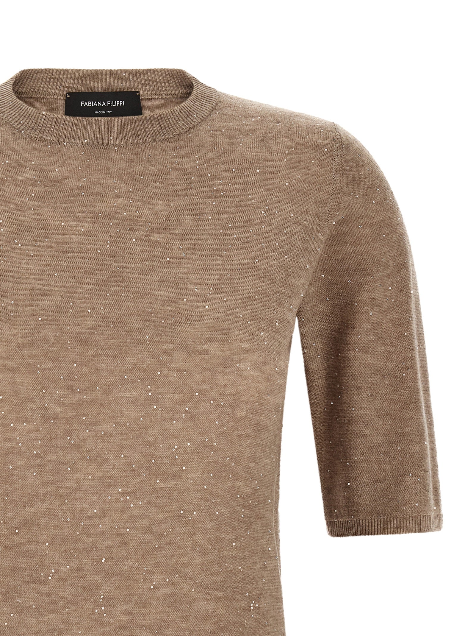 Fabiana Filippi Beige Woll-T-Shirt