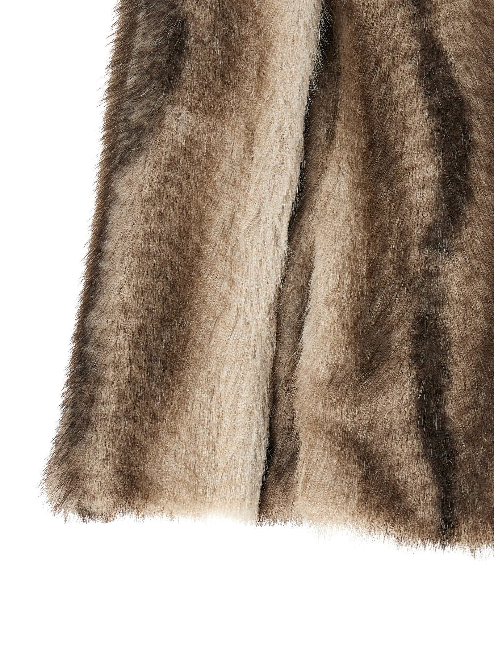 Twinset Braune Polyester-Jacke in voller Länge