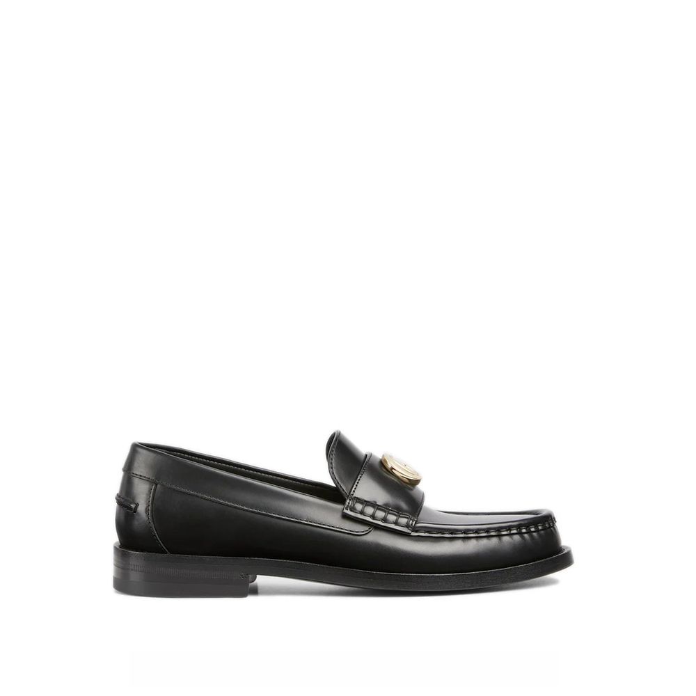 Gucci Schwarze Leder Loafer zum Hineinschlüpfen