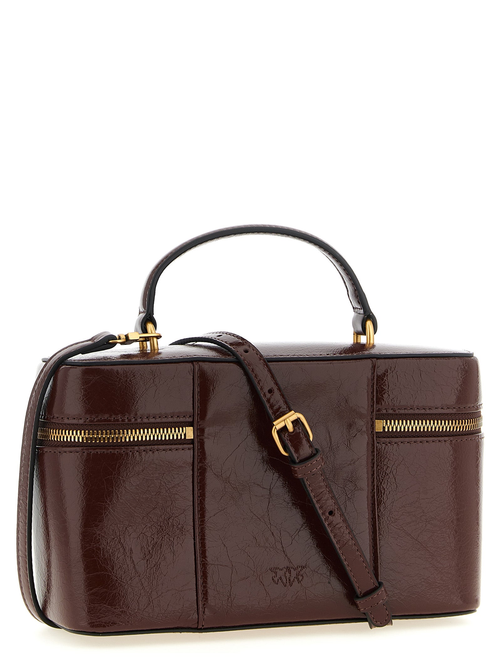 PINKO Braune Kalbsleder-Handtasche
